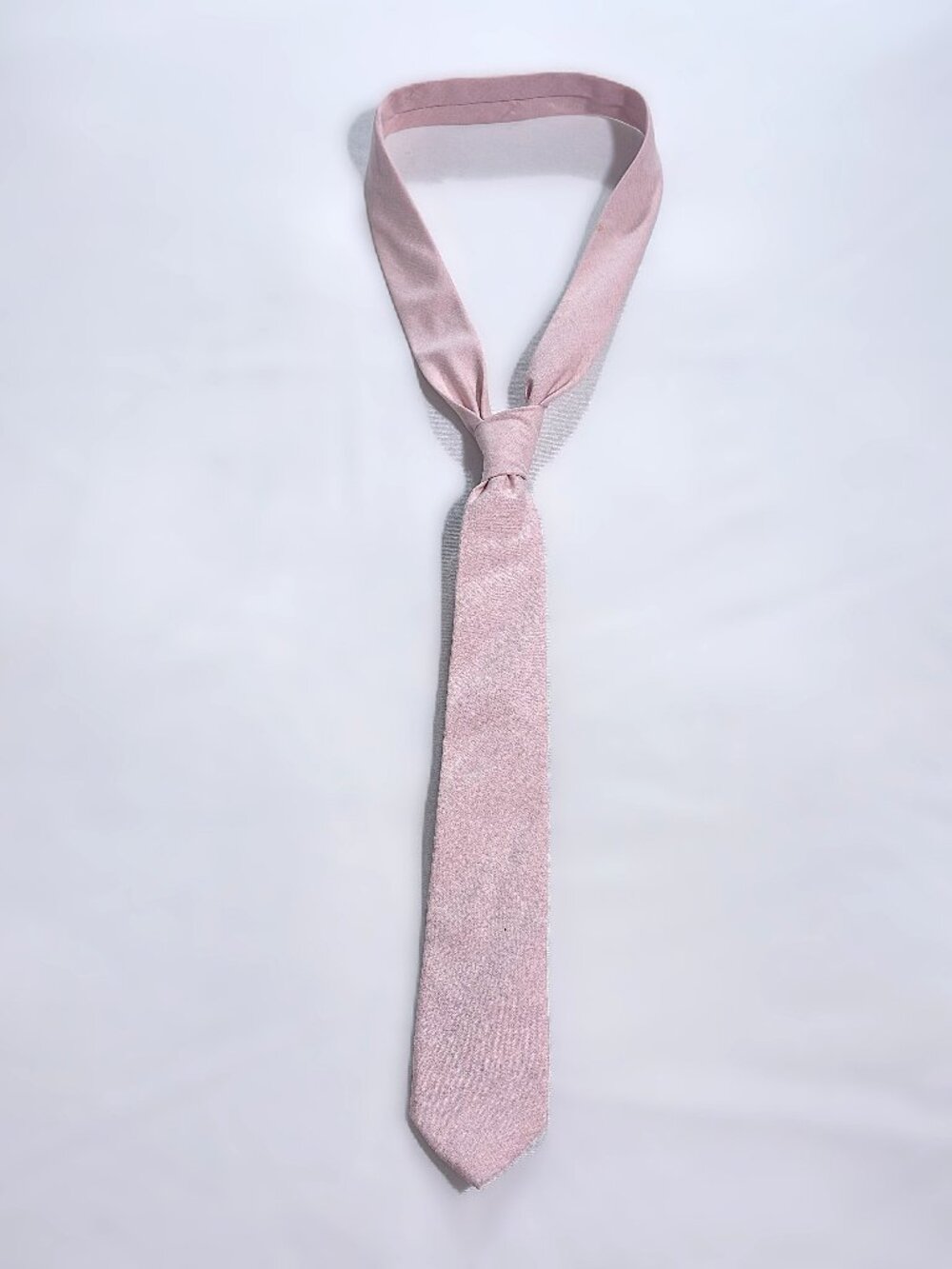 Egara Men's Pink Textured Skinny Tie 3W 57L